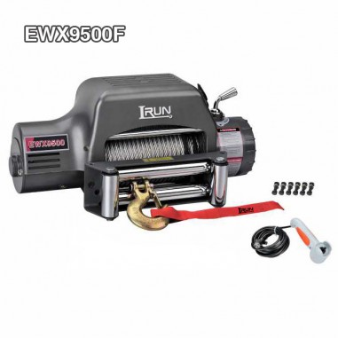 9500lbs 12V or 24V Electric Recovery Winches With Stand -up control Box